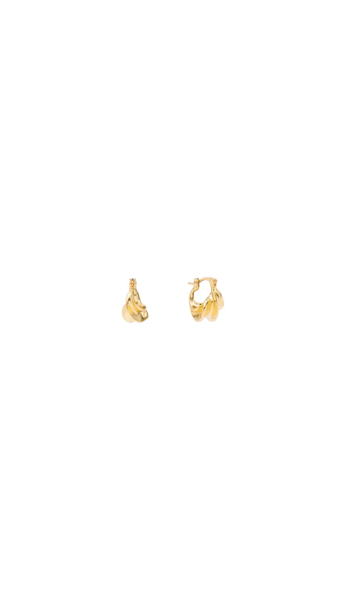 Afrika petite hoops- goldplated